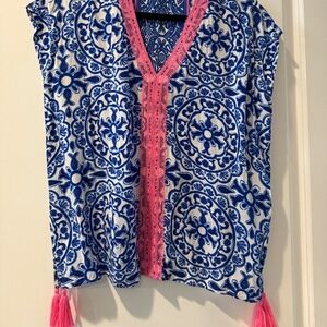 Lilly Pulitzer Sydney caftan top
